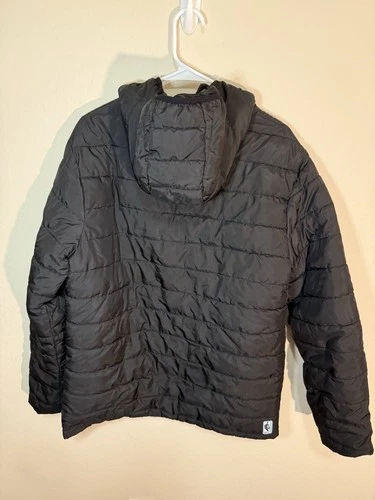 Mens NBA Lightweight Packable Puffer Zip Front Hooded Jacket Size M image 3