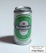 Lata de cerveza Heineken edición limitada IMÁN NEVERA novedad Indonesia 1,25" resina