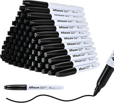 Permanent Markers, 100 Packs Permanent Markers Bulk, Quick Dryingin One Second,