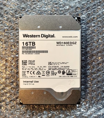 Western Digital 16TB WD160EDGZ SATA 6G 3,5'' HDD Festplatte - 10.143 Std