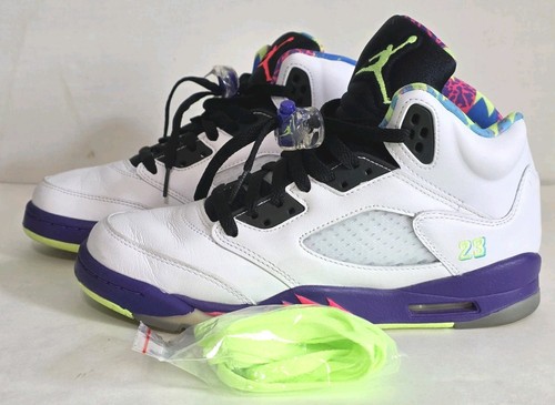 Nike Air Jordan 5 Retro GS 'Alternate Bel-Air' 2020 DB3024-100 Youth 7 WORN 3X