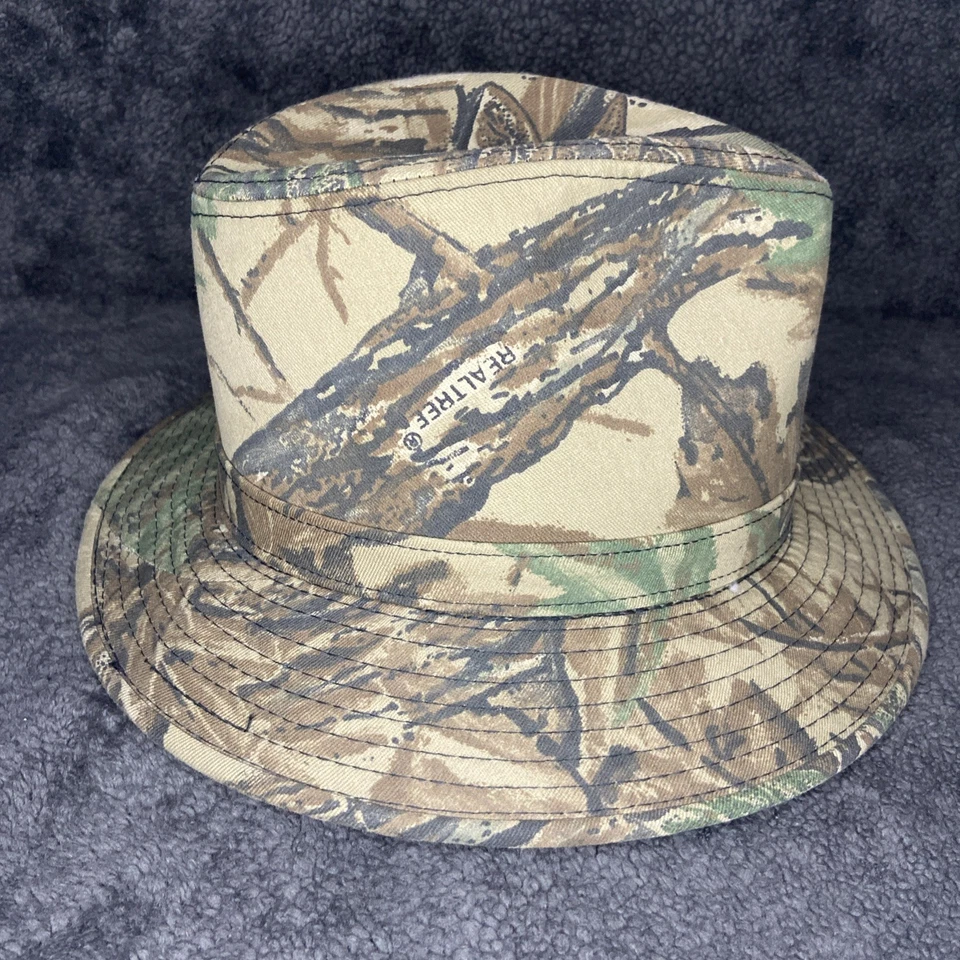 Outdoor Cap Company Men's Real Tree Advantage Camo Fedora Hat Hunting Trapper MD - Image 4 of 4