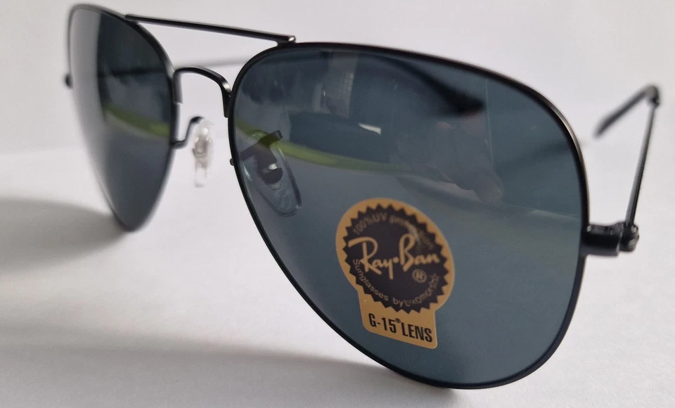 Ray-Ban Aviator Classic G15 Polarized Sunglasses - Black/Green, photo 2 of 5