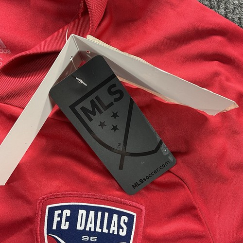 Adidas FC Dallas Soccer Jersey MLS 2021 Red Blue Home Kit S Aeroready - Picture 10 of 21