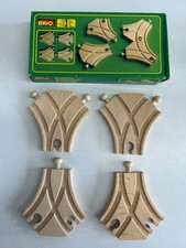 BRIO NO. 33350 SHORT CURVED SWITCHES. MADE IN SWEDEN