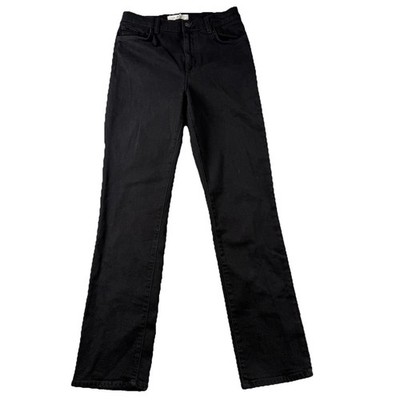 Current Elliot Jeans Womens 27 Black Straight Slim Leg Stretch Casual Minimalist