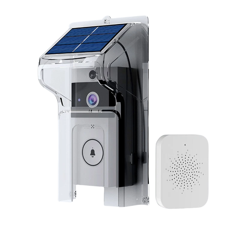 Waterproof Solar Charging Camera Intercom Rain Cover Wireless Video Doorbell - image 3 of 4