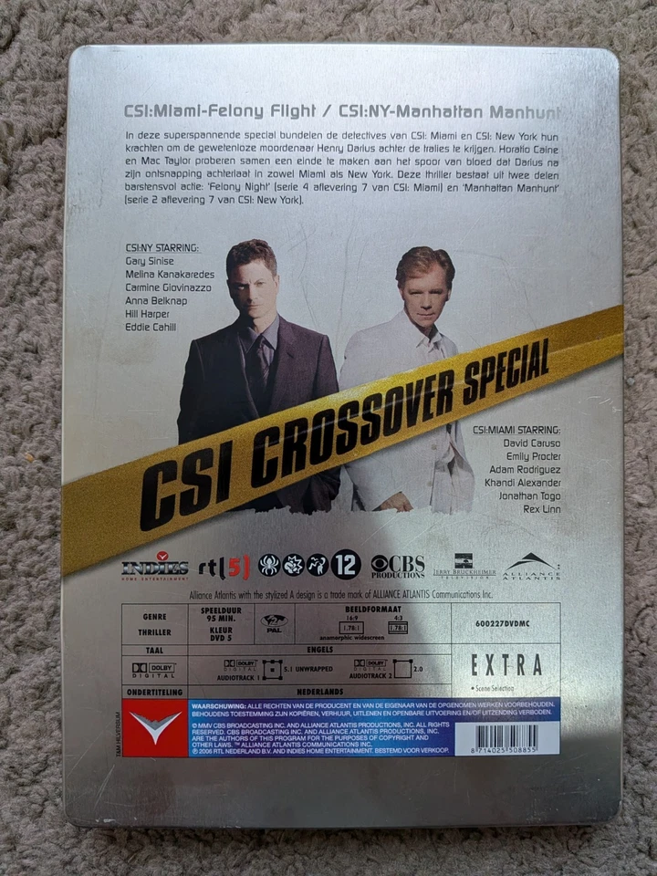 CSI Miami - New York CROSSOVER SPECIAL Steelbook Dutch release - Image 2 of 3