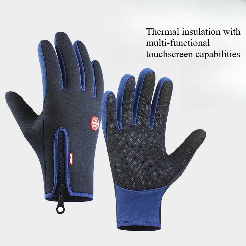 Sports Gloves Autumn  Winter Cycling Fleece Screen Waterproof Mountaineering