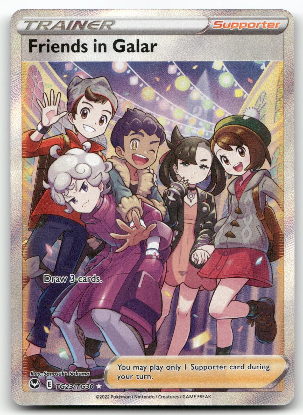 Friends in Galar TG23/TG30 Silver Tempest Trainer Gallery Pokemon Holo NM