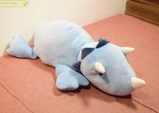 Pillowfort Dinosaur Weighted Plush Kids' Throw Pillow Blue (Hole)