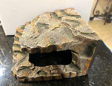 Large Reptile Hide Cave Faux Rock Decor Gecko Lizard Snake Terrarium 12  