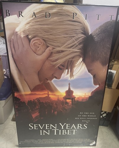 SEVEN YEARS IN TIBET MOVIE POSTER Original DS 27x40 1997 BRAD PITT