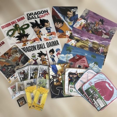Dragon Ball Ichiban Kuji Collectible Lot 22 Items Visual Sheets Pouches