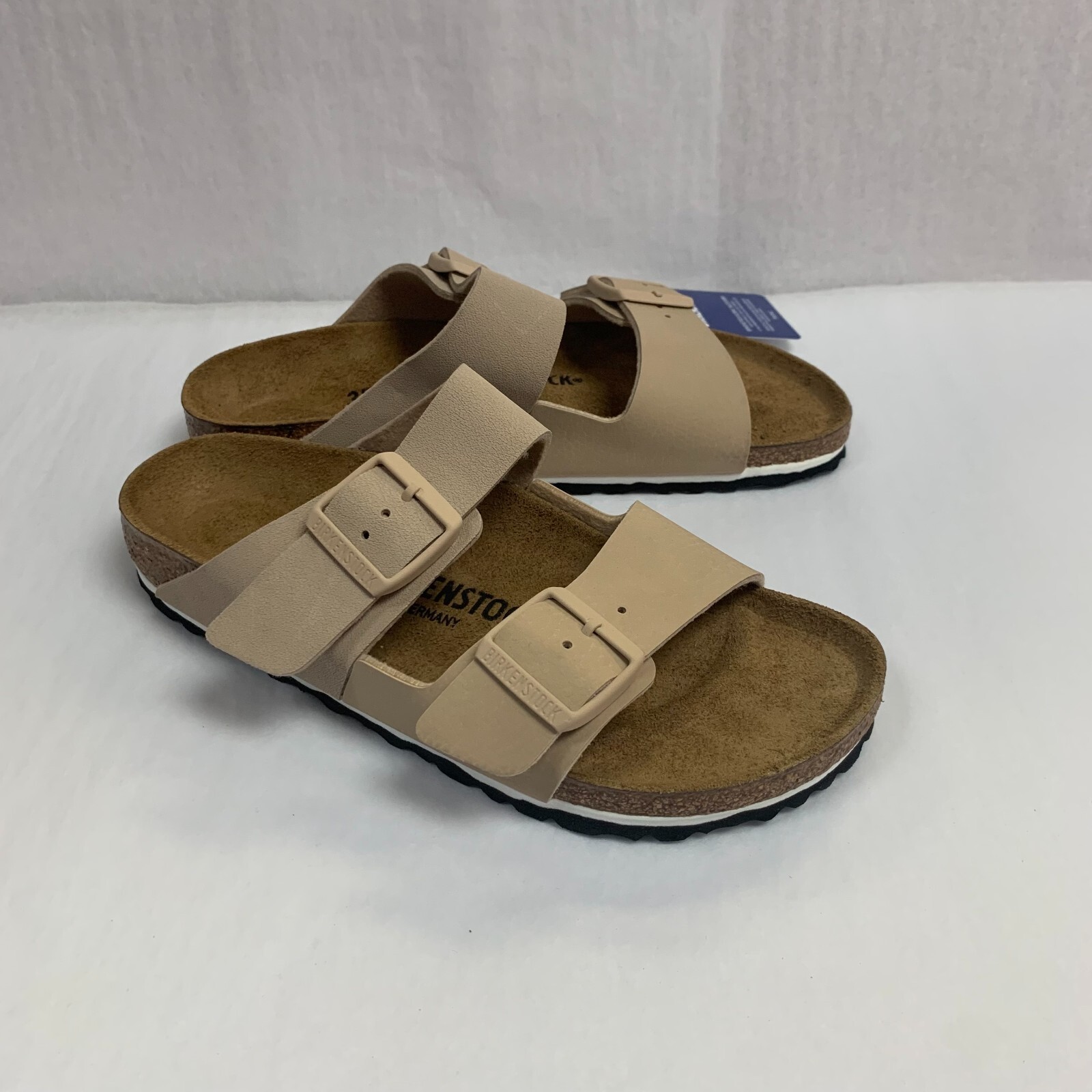 Birkenstock New w/o Box Arizona Split Ice/Sandcastle Birko Flor Reg Select Size image 2