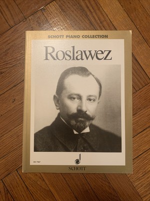 Nicolai Roslavets Roslawez Schott Piano Collection Sheet Music Etudes Preludes