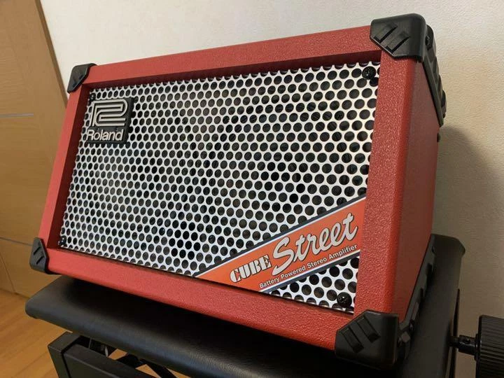 ROLAND CUBE Street RED red guitar stereo amplifier F/S