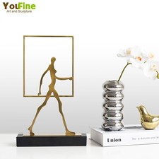 Abstract Metal Sculpture Creative Handmade Metalwork Modern Art Home Decor Craft