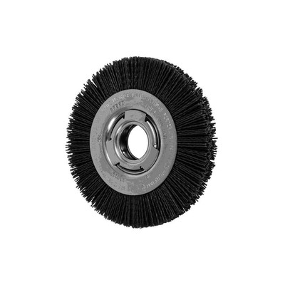 PFERD 83699 Wide Face Wheel Brush, Silicon Carbide Grain, 6'' Diameter, 2''