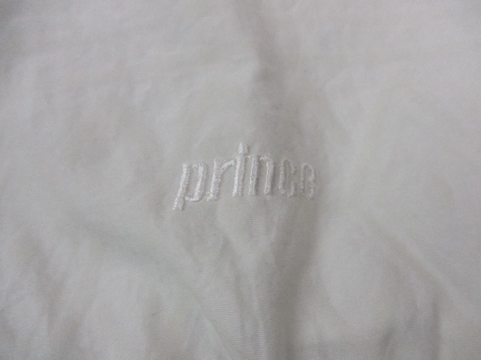 VINTAGE Prince Tennis Jacket Women Medium White Blue Performance Windbreaker 80s - Image 3 of 4