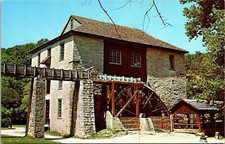 Historic Hamers Mill Spring Mill State Park Mitchell Indiana Chrome Postcard