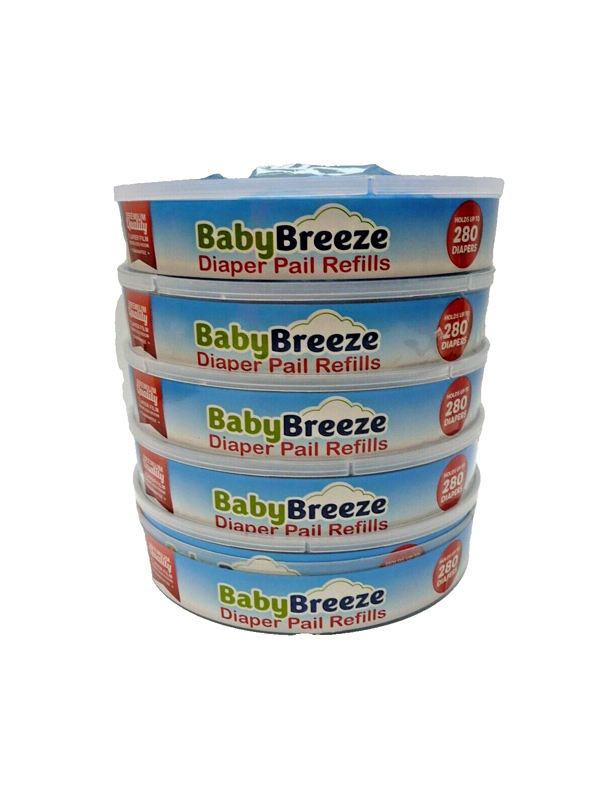 7 Layer Odorless Refill Bags for Diaper Genie Pails (1400 Pcs)