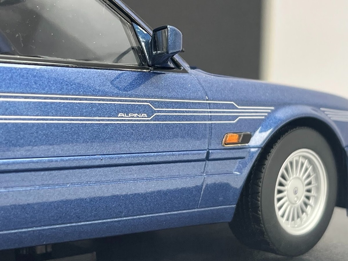 1988 BMW Alpina C2 2.7 E30 Metallic Blue Diecast Model Car 1