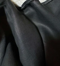 Black 100% Linen Fabric