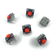 Kailh Silent 6 6 4.3mm Red Dot Square Mute Micro Switch 6 Pieces 