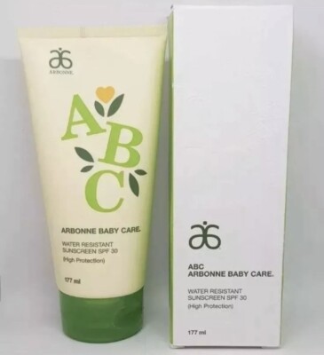 ARBONNE ABC BABYPFLEGE WASSERDICHT SONNENSCHUTZ LSF30 HOHER SCHUTZ 177ML NEU