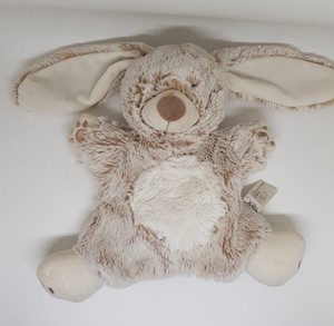 Doudou Peluche Tex Baby Carrefour Lapin Marionnette Blanc Marron Chine Empreinte Ebay