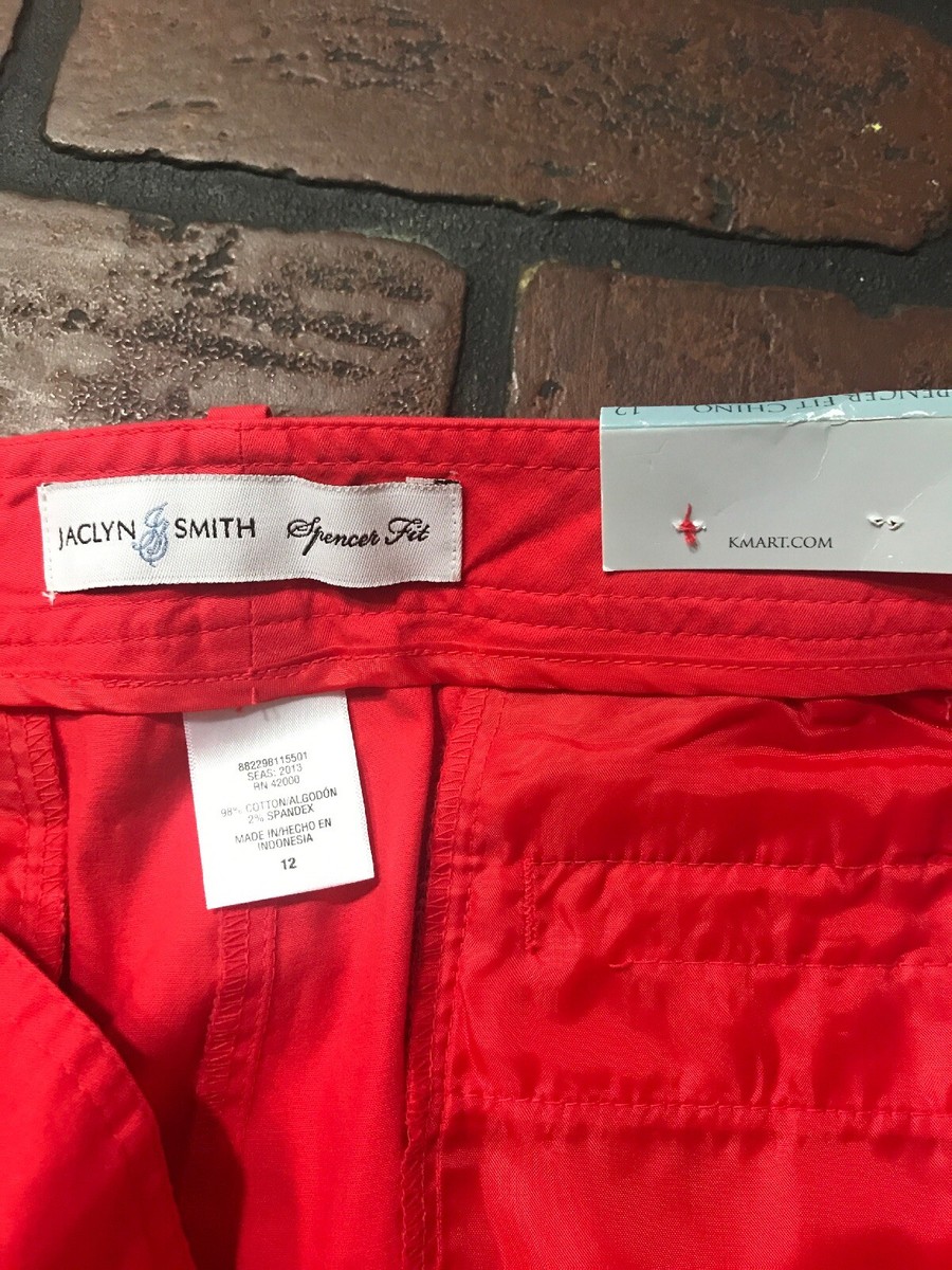 Jaclyn Smith Spencer Fit Chino Slim Leg Pants Women's Size 12 - Main Image