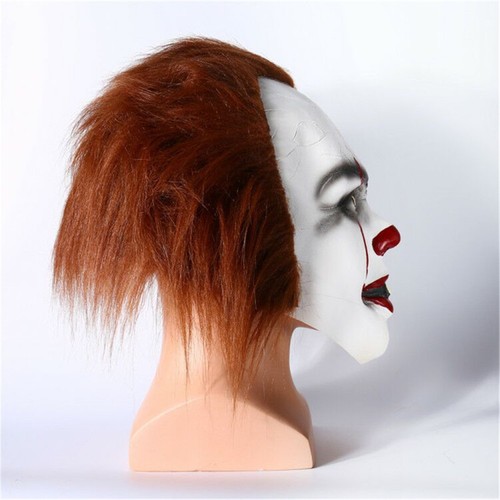 Halloween Cospla Stephen King's IT Clown Pennywise Scary Mask Costume New - Picture 5 of 5