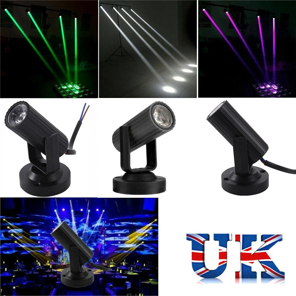 Mini LED Stage Lighting Pin Spot Light DJ KTV Disco Party Lamp Colorful Light UK