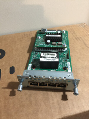 CISCO NIM-4MFT-T1/E1 4 Port T1/E1 Multiflex Trunk Voice/WAN Card with PVDM4-64