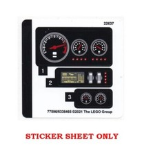 LEGO 42127 - Super Heroes: The Batman - Batmobile - STICKER SHEET