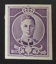 GB. KGVI. 1937. RARE! Waterlow Imperf  Dummy  stamp in purple. MUH.