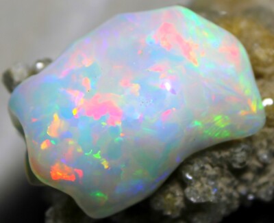 CERTIFIED Natural Ethiopian Welo Opal Bright Polished 17.70 Cts Loose Gemstone