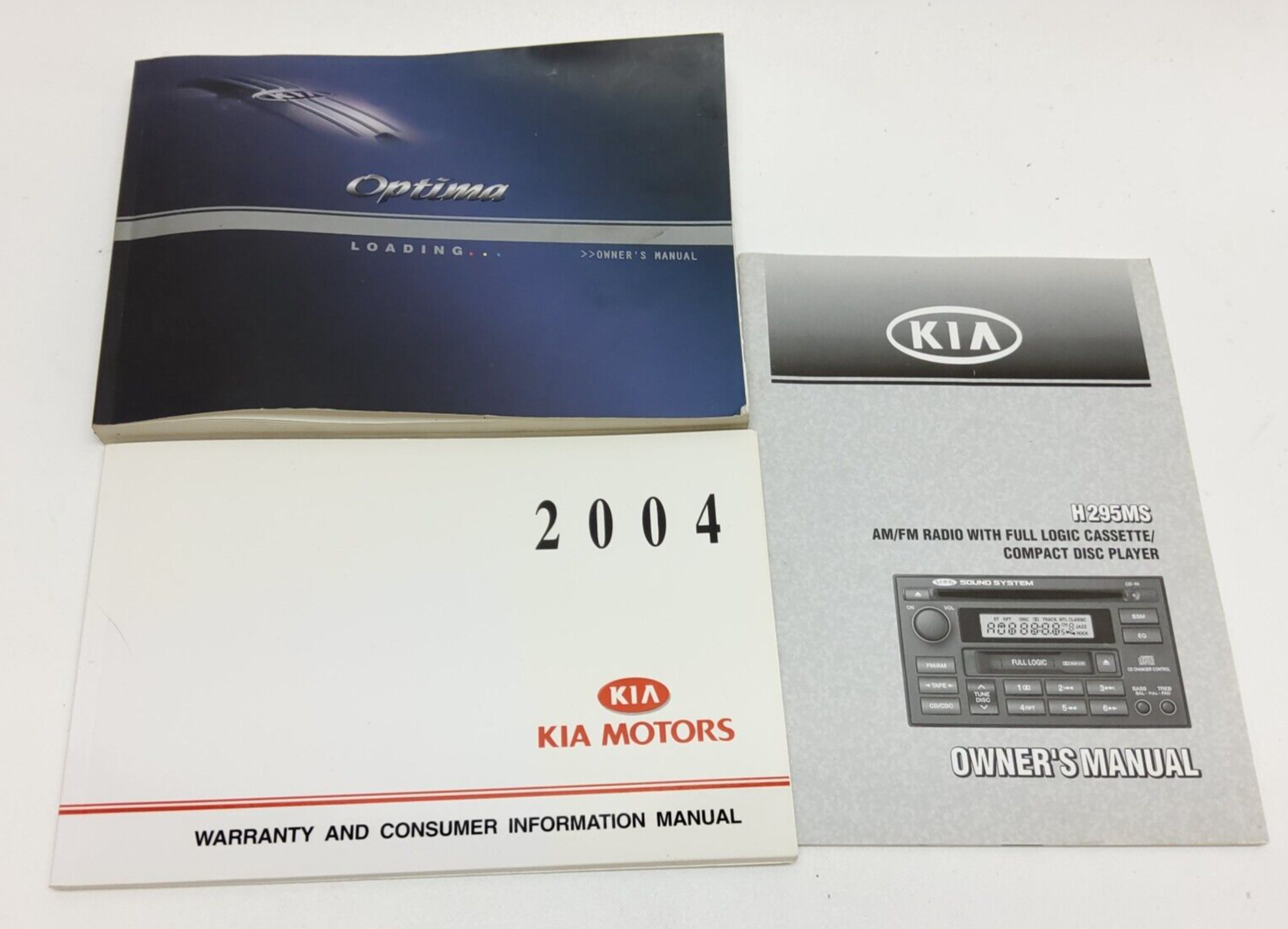2004 KIA Optima Factory Original Glovebox Owners Manual Book Portfolio