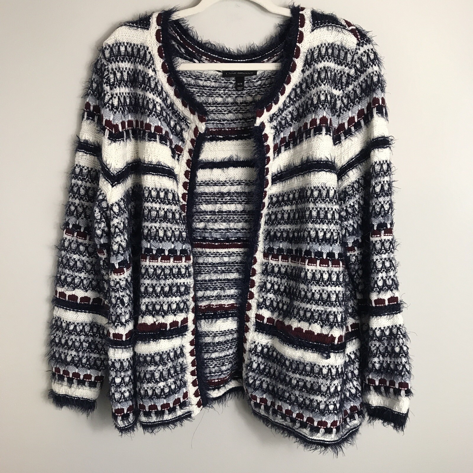 Lane Bryant Open Front Cardigan Sweater 