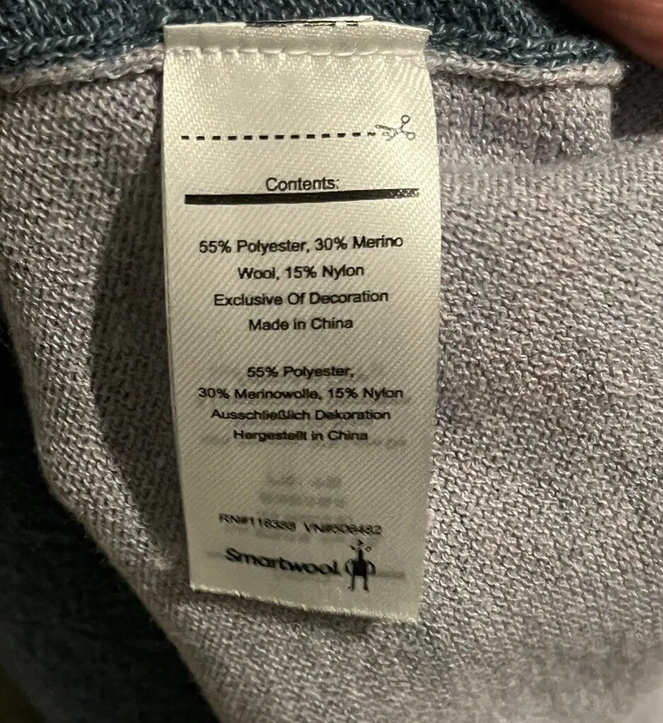 Barely Worn Smartwool Shadow Pine Colorblock Crew… - image 5