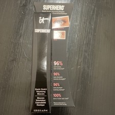 IT Cosmetics Superhero Elastic Stretch Volumizing and Lengthening Mascara, Black