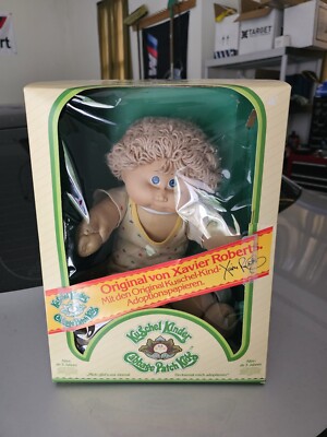 Vintage Original Von Xavier Roberts Kuschel Kinder Cabbage Patch Doll IN BOX