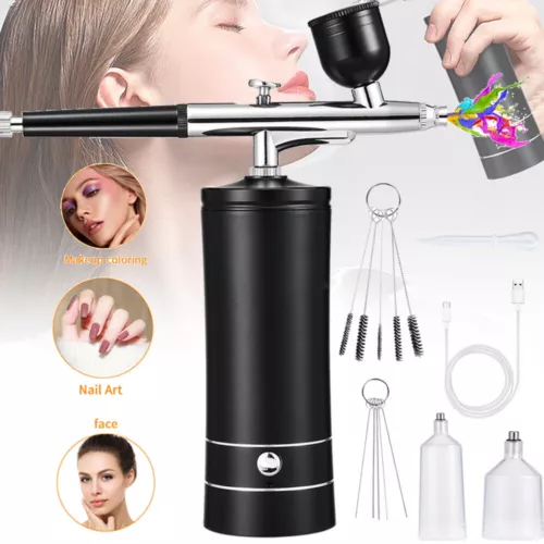 Cordless Airbrush Kit mit Kompressor 27PSI Hochdruck-Airbrush für Malerei Tattoo - Bild 14 von 14