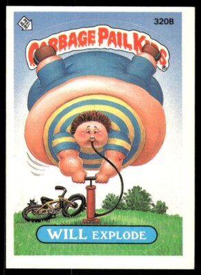 Will Explode 1987 Garbage Pail Kids Topps Card #320b (NM)