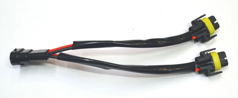 Splitter Wire P S 881 H27 Two Harness Fog Light Socket Plug Connector Lamp Bulb - Image 2 of 4