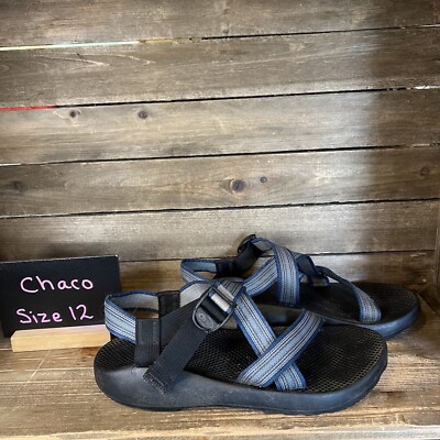 Mens Chaco Classic Outdoor Blue Walking Hiking Comfort Sandals Size 12 M GUC