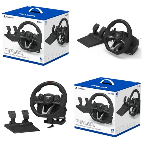 PlayStation Racing Wheel Pedals for PC PS4 PS5 Steering Controls Video Game Play