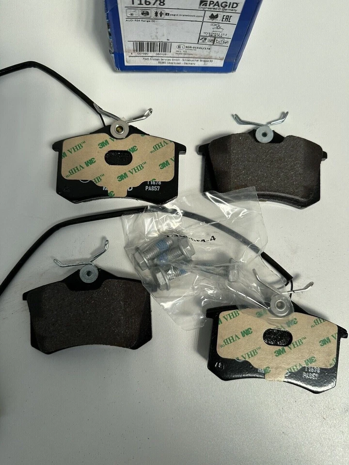 REAR BRAKE PADS SET FITS FORD GALAXY SEAT ALHAMBRA VW SHARAN AUDI A4 PAGID T1678 - Image 4 of 4