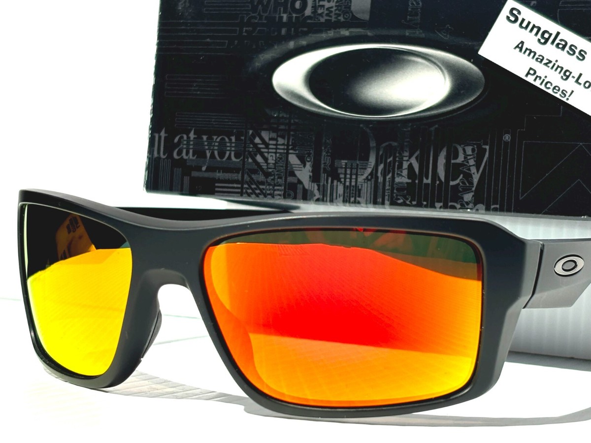 NEW Oakley DOUBLE EDGE Matte Black POLARIZED Galaxy Ruby Lens